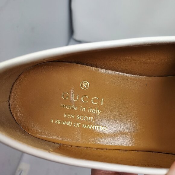 Gucci X KEN SCOTT Jordaan Floral White Horsebit Loafer Shoe - Picture 4 of 11